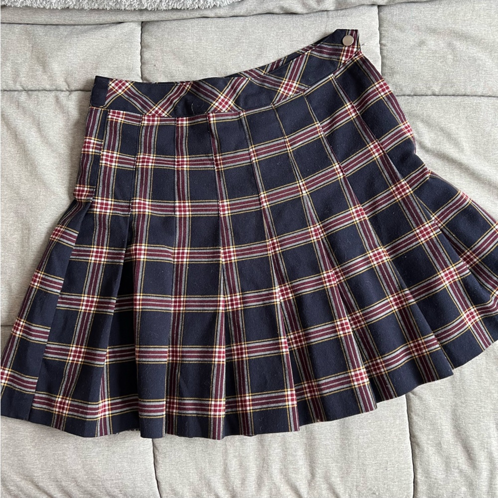 Plaid mini skirt